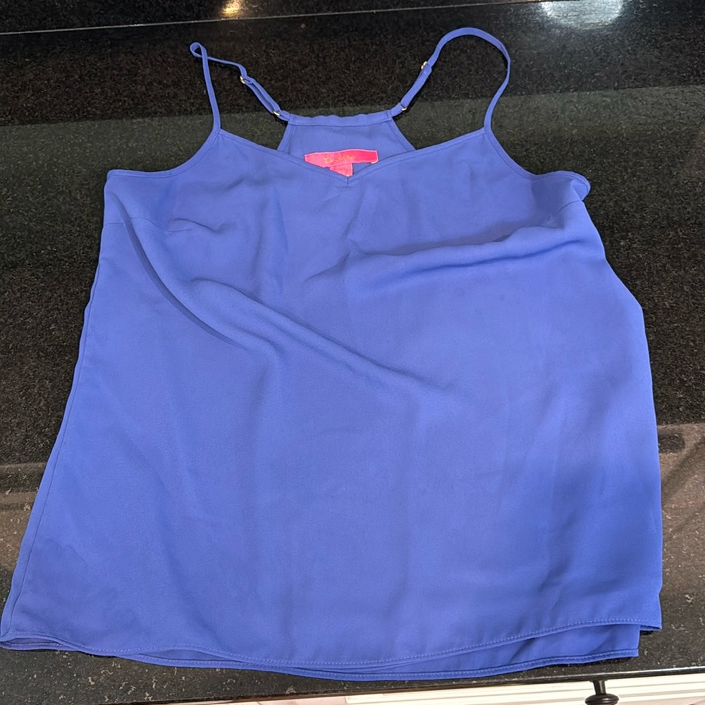 Lilly Pulitzer spaghetti strap top blue